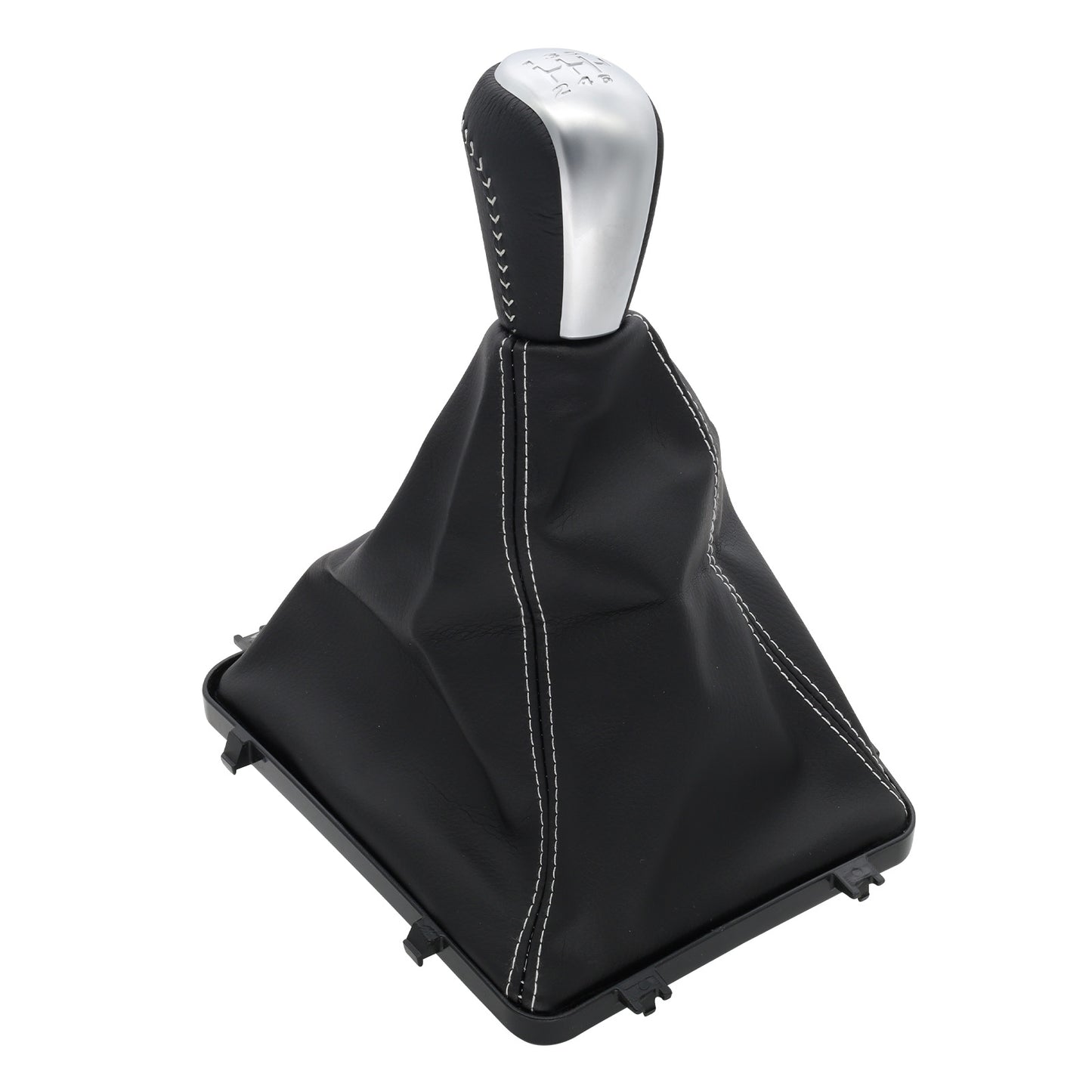White Stitch Gear Shifter Knob and Boot for Holden VY/VZ Commodore